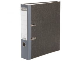 Classeur gris  à levier Exacompta  - Dos 80 mm 