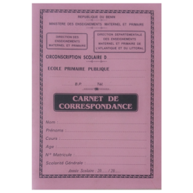 Carnet de correspondance 