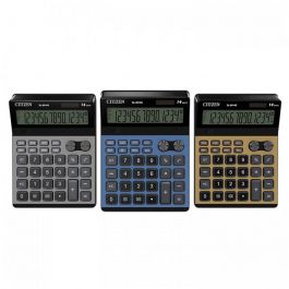 Citizen FC100N Calculatrice De Table Lilas - Affichage 2 Lignes Pour Apprentissage Des Opérations