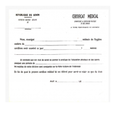 CERTIFICAT MEDICAL